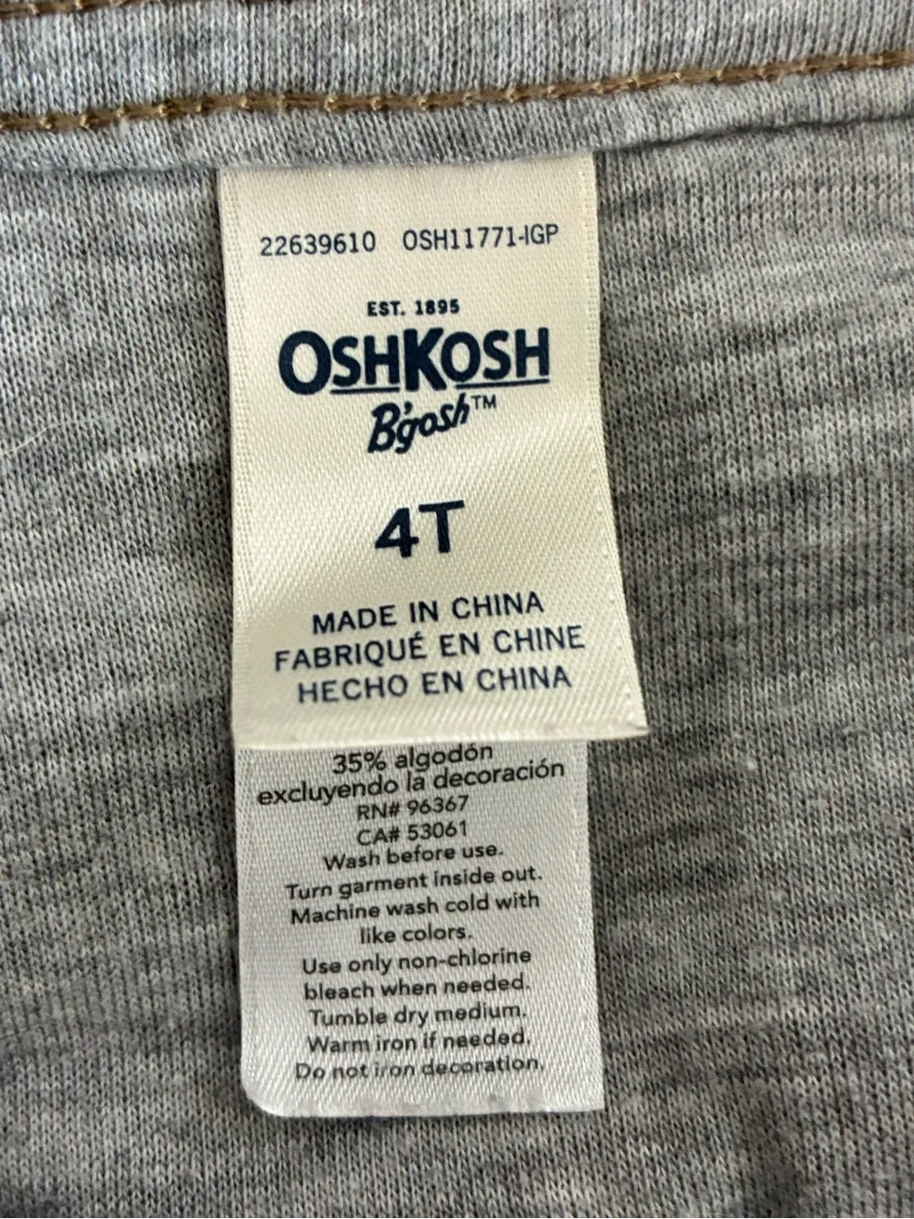 OshKosh Bgosh classic tan